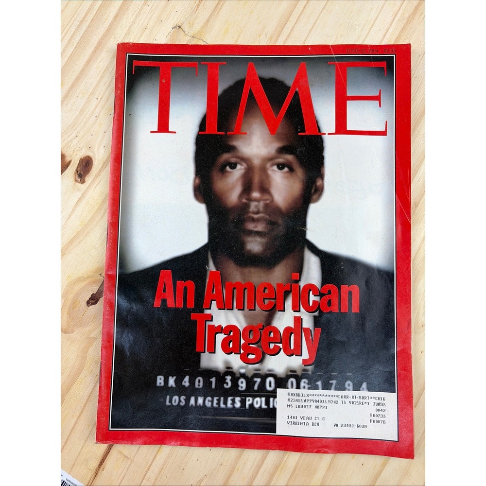 O J Simpson Time Magazine American Tragedy June‎ 1994 Issue